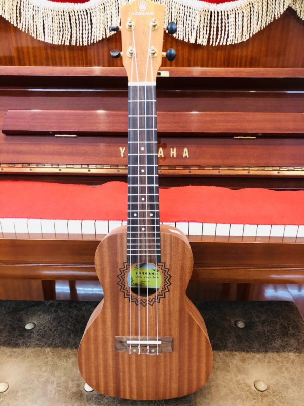 Ukulele Concert Hanknn màu gỗ