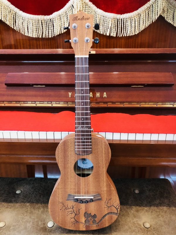 Ukulele Concert ANDREW màu gỗ